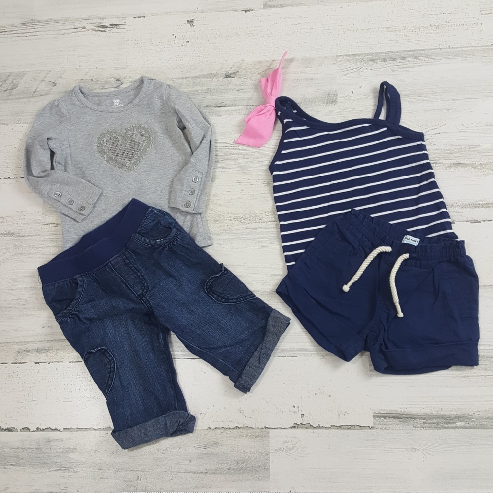 Old Navy/Koala Baby Girl 4 Piece Pants/Shorts